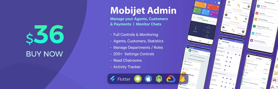 Mobijet - Agents, Customers & Payments Management App | Android & iOS Flutter app - 2